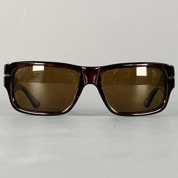 PERSOL Brown Tortoiseshell Acetate Polarized Sunglasses - Picture 1 of 8